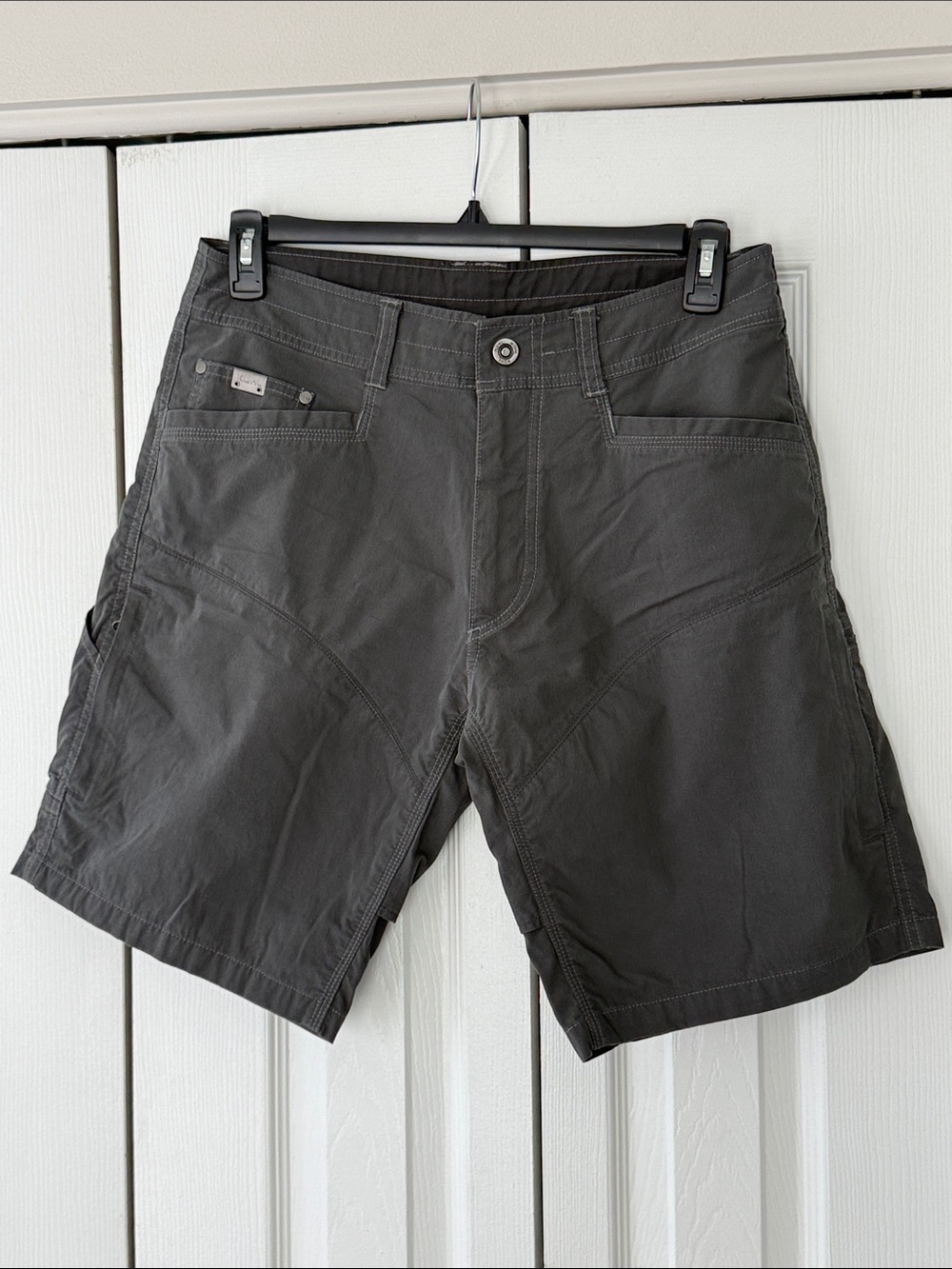 KUHL 32 (NEW PIC) Style 1503 Air Vented Charcoal Hiking Shorts No Flaw Like New!